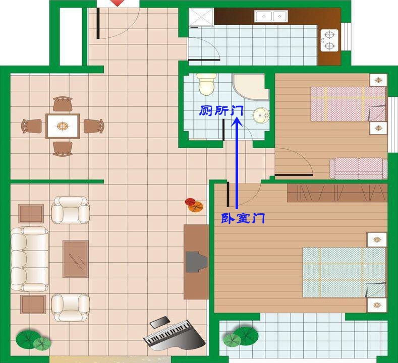 风水学视角下的厕所门对房门布局解析  风水学厕所门对房门